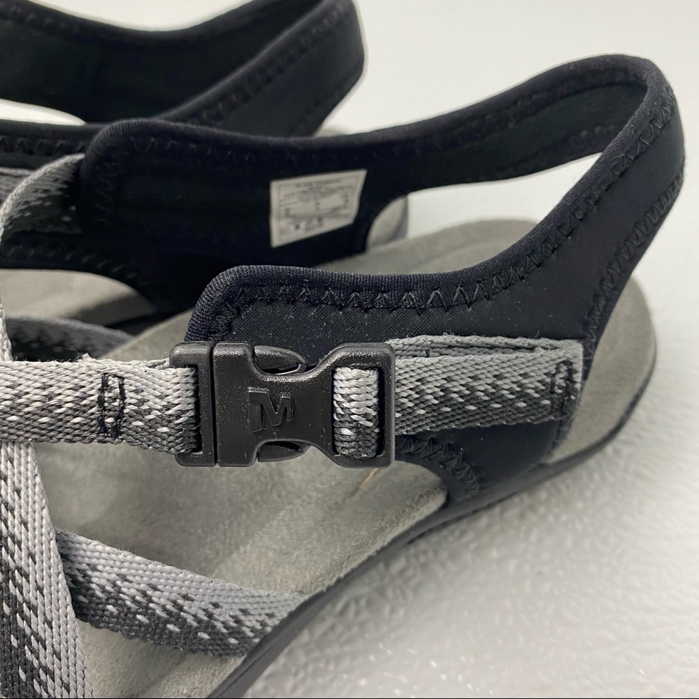 NEW MERRELL District Muri Lattice Sandals Womens Black Gray 5 - Picture 5 of 7